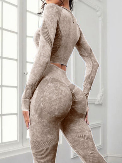 BUYCO Female Denim Ruched Back Thumbhole Tracksuit