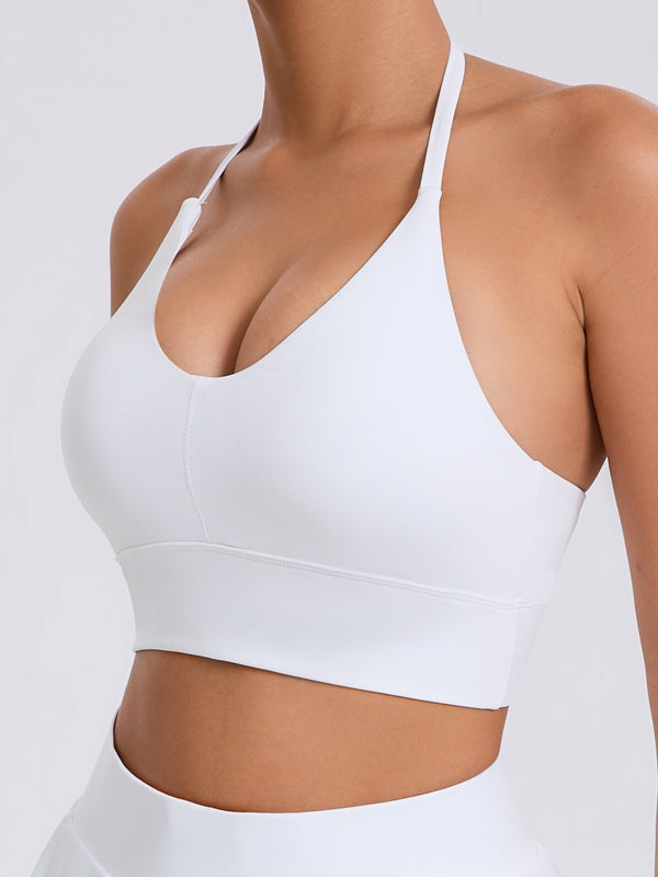 BUYCO Female Deep U Collar Backless Sports Bras