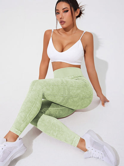 BUYCO Female Denim Elastic Tight Hip-lift Quick Dry Leggings