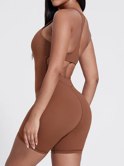 BUYCO Female Fitted Cutout Zipper Fit Romper