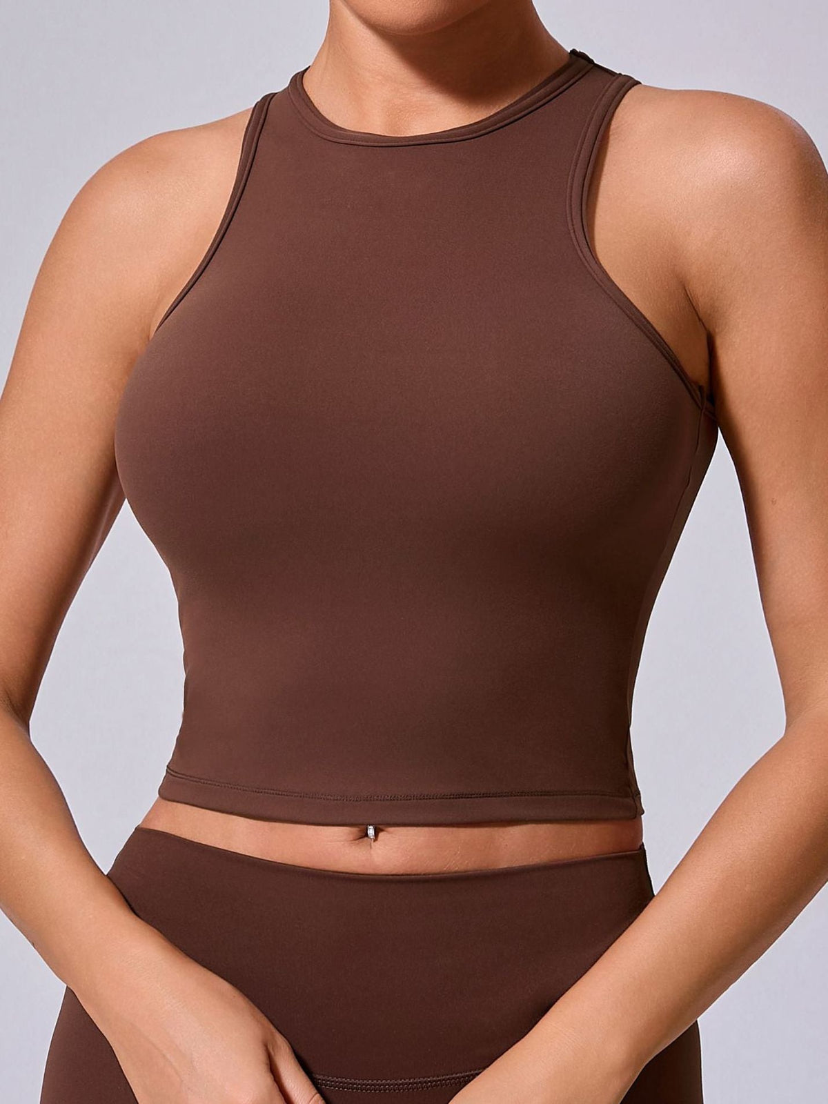 BUYCO Female Solid color Quick dry Elastic tight Sports Bras