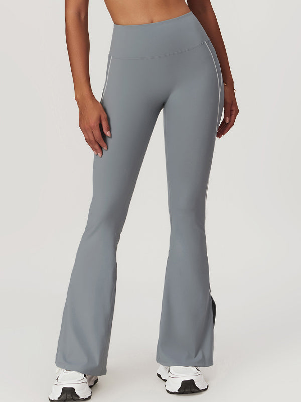 BUYCO Female Flare Hip-lift High-waisted Split Pants