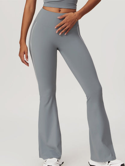 BUYCO Female Flare Hip-lift High-waisted Split Pants