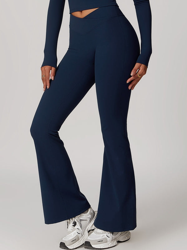 BUYCO Female Flare V-shape High-waisted Leggings