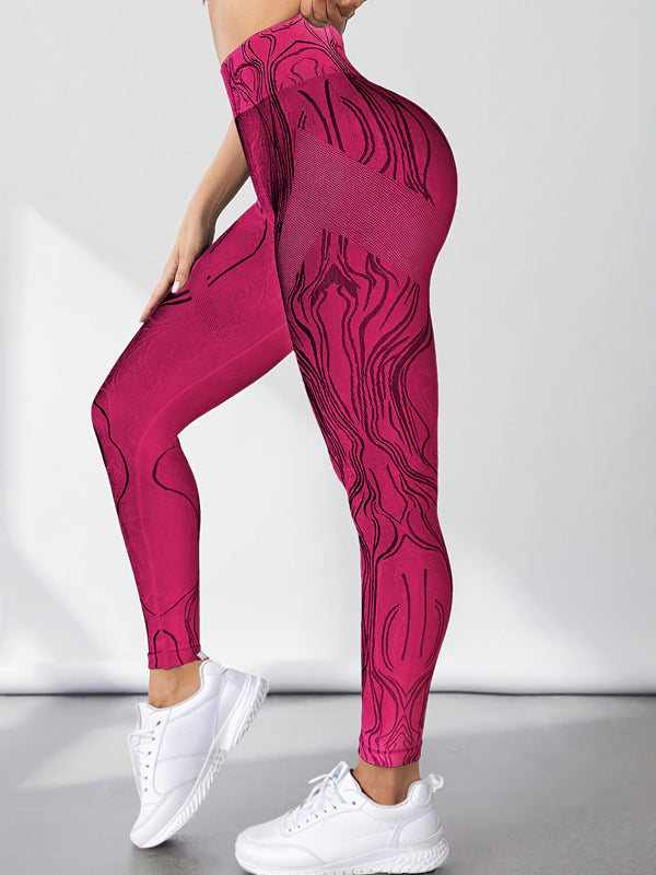 BUYCO Female Natural Texture Seamless Ruched Back Leggings