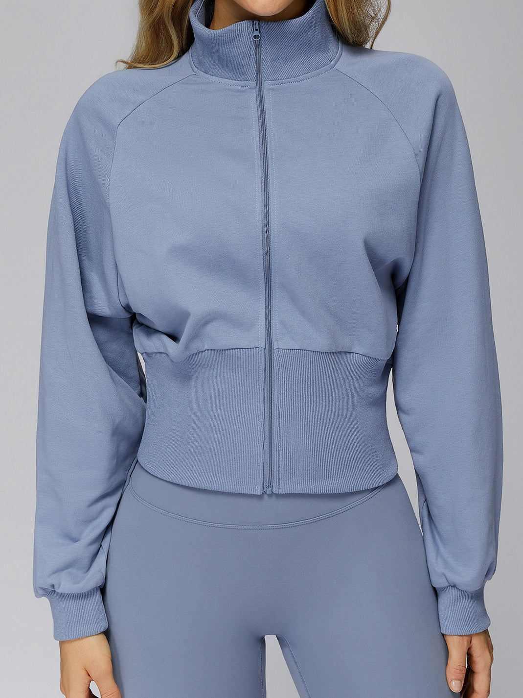 BUYCO Female Zipper Stand Up Collar Windproof Jacket