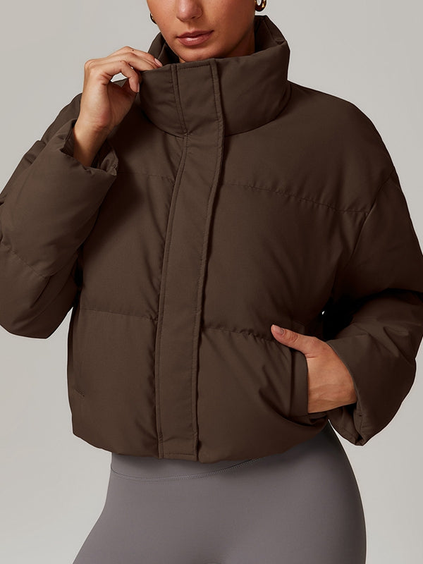 BUYCO Female Pocket Zipper Jackets Coat