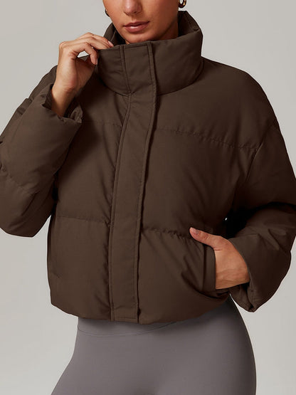 BUYCO Female Pocket Zipper Jackets Coat