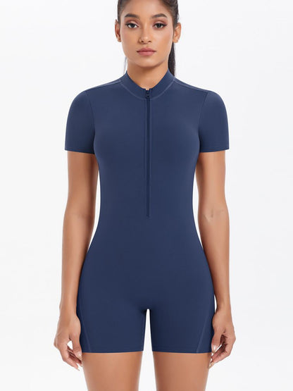 BUYCO Female Hollow Out Backless Ruched Back Push Up Design Romper