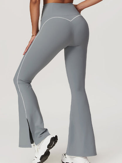 BUYCO Female Flare Hip-lift High-waisted Split Pants