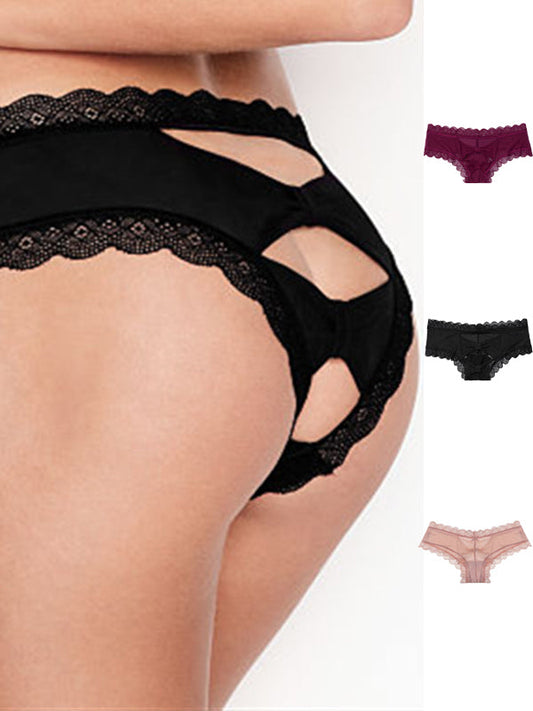 BUYCO Female Bow-knot Hollow Out Panties