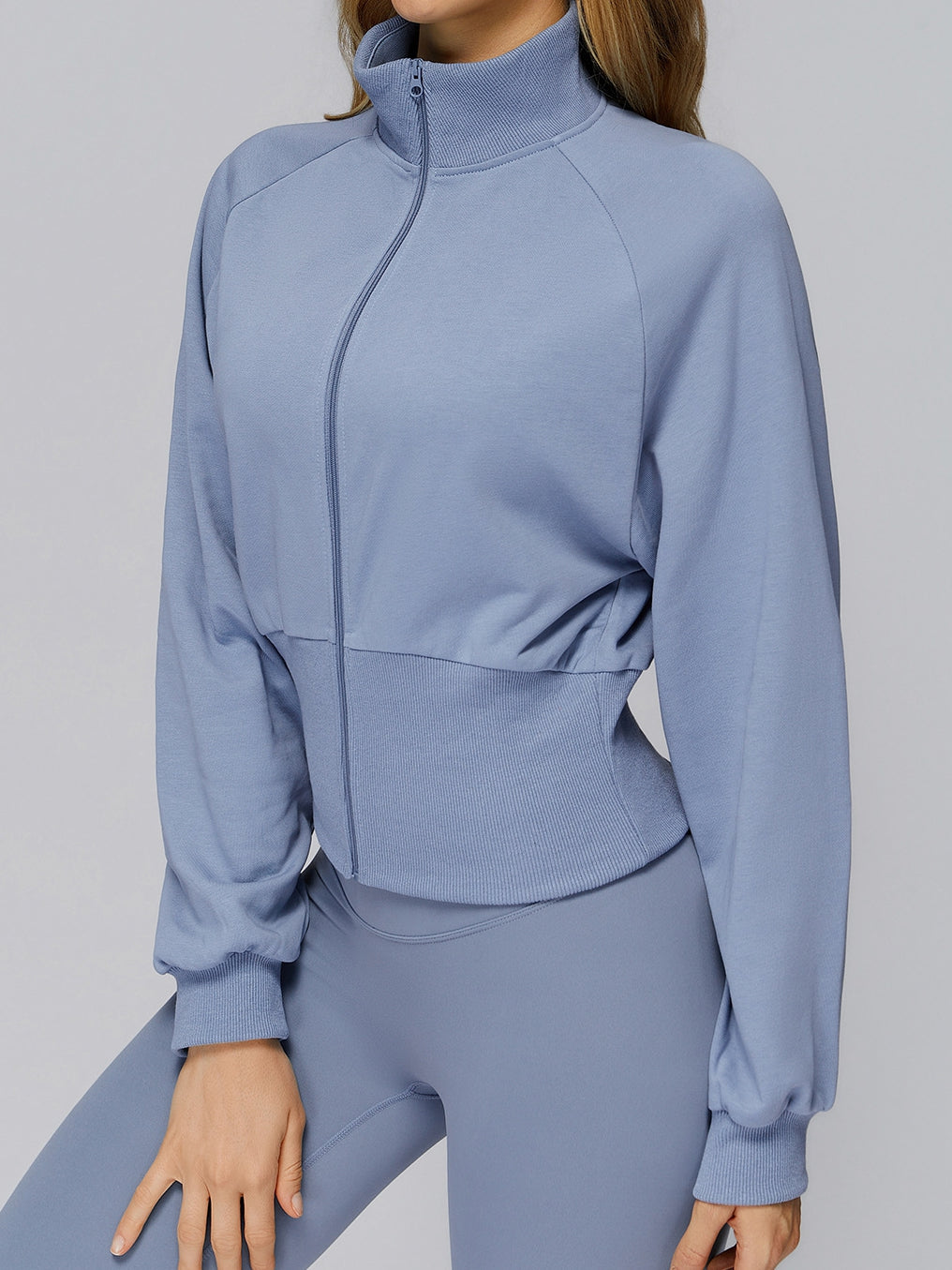 BUYCO Female Zipper Stand Up Collar Windproof Jacket