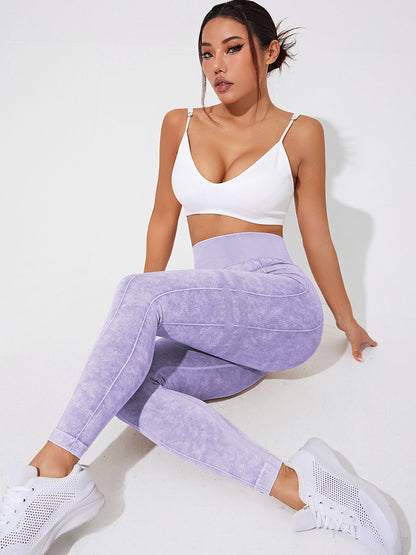 BUYCO Female Denim Elastic Tight Hip-lift Quick Dry Leggings