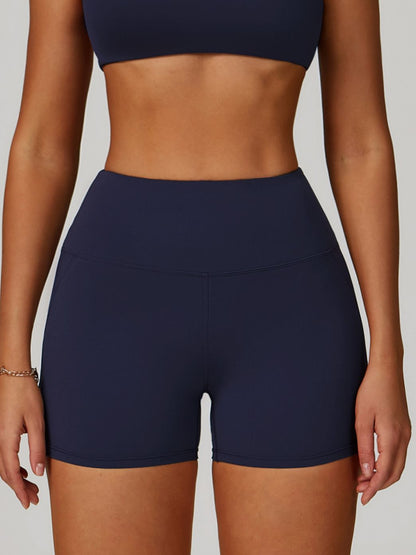 BUYCO Female Cross Back V-neck with Chest Pads Quick Dry Push Up Design Short Tracksuit