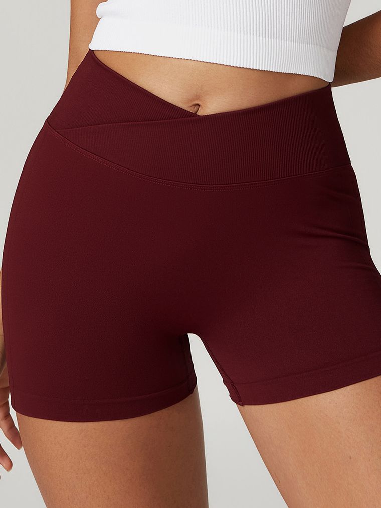 BUYCO Female Quick-dry Ruched Back Seamless Fit Shorts