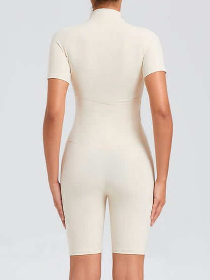 BUYCO Female Zipper Stand Collar Jumpsuit
