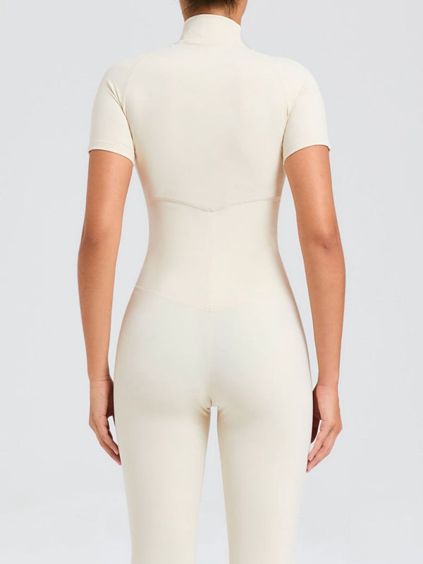 BUYCO Female Zipper Stand Collar Jumpsuit