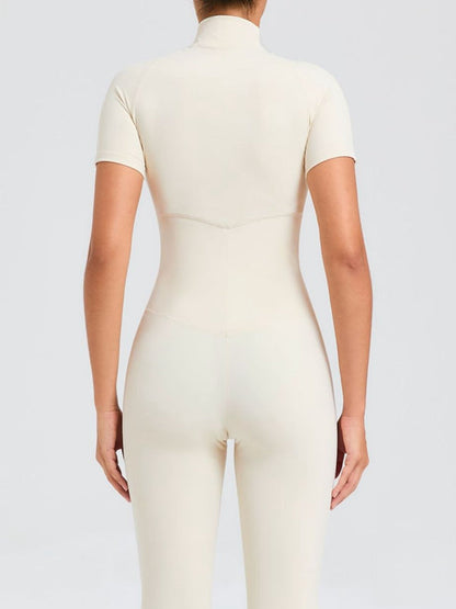 BUYCO Female Zipper Stand Collar Jumpsuit