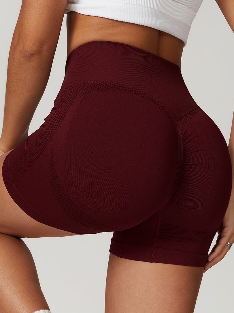 BUYCO Female Quick-dry Ruched Back Seamless Fit Shorts