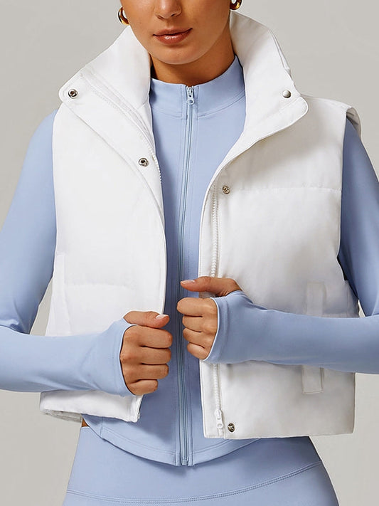 BUYCO Female Pocket Zipper Down Vest