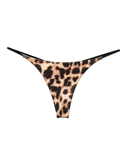 BUYCO  Female Leopard Print T-back Thong