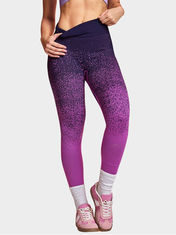 BUYCO Female Tie-Dye Printed Ruched Back Leggings