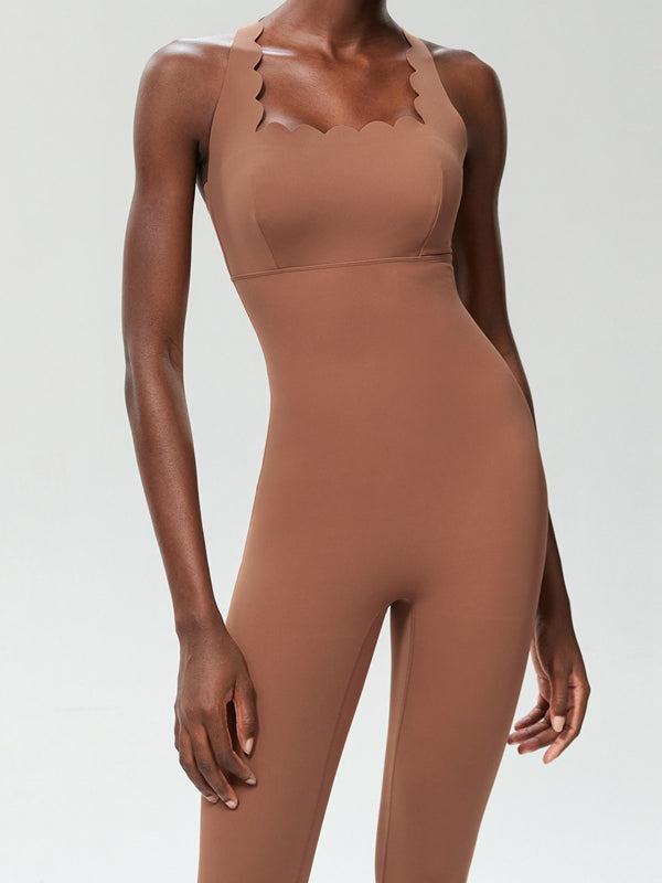 BUYCO Female Cloud Edge Cross Back Jumpsuit
