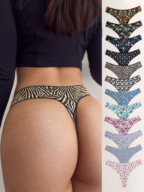 BUYCO  Female Unique Print T-back Panties