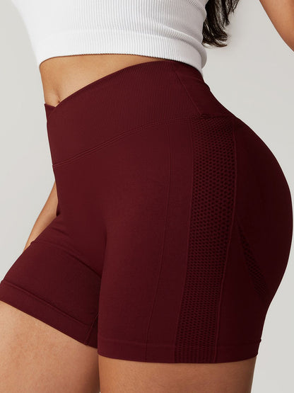 BUYCO Female Quick-dry Ruched Back Seamless Fit Shorts