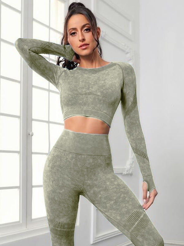 BUYCO Female Denim Ruched Back Thumbhole Tracksuit