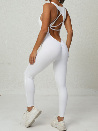 BUYCO Female Hollow Out Beauty Back Jumpsuits