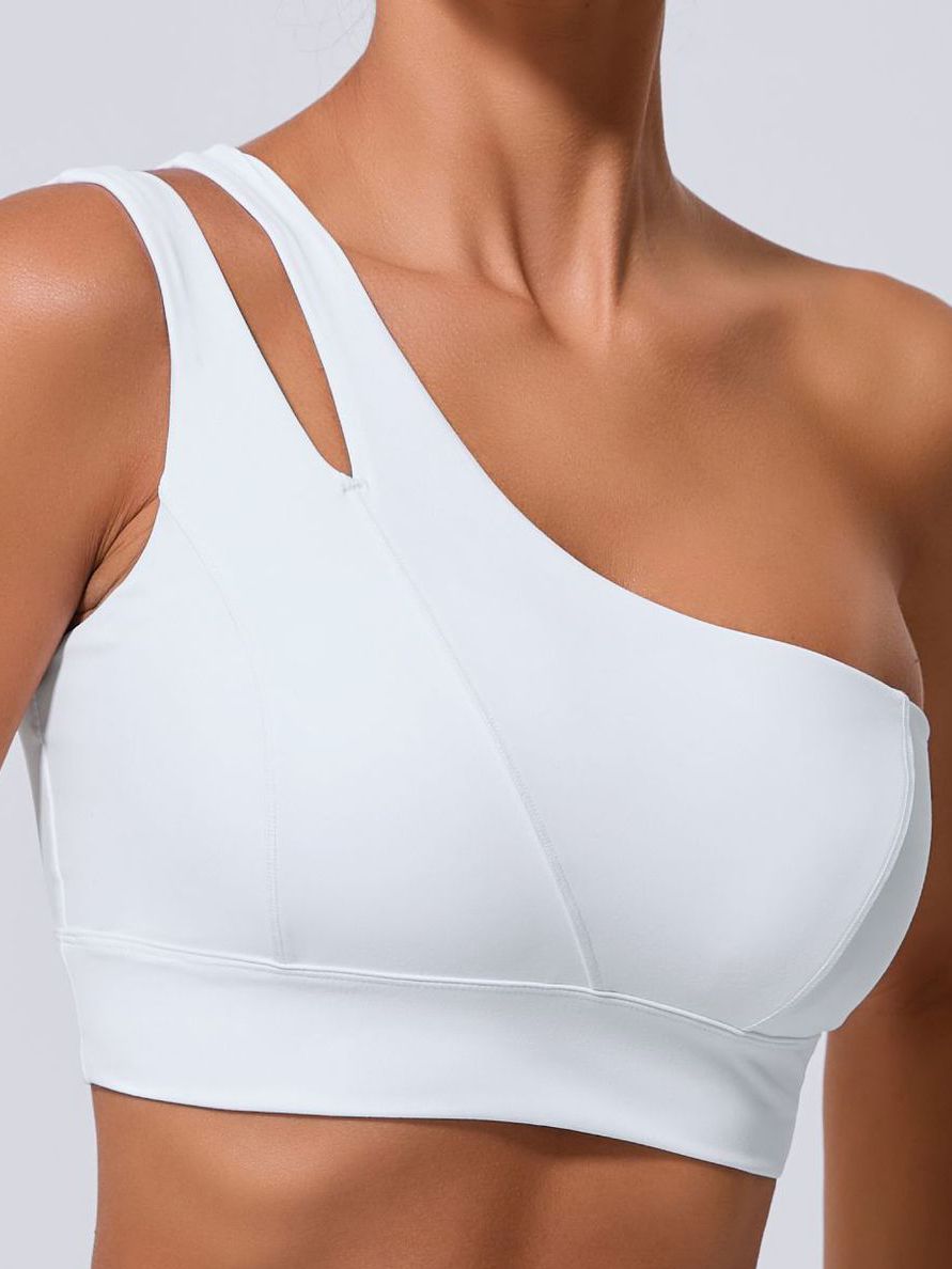 BUYCO Female Solid Color Tailoring Backless Quick Dry Sports Bras