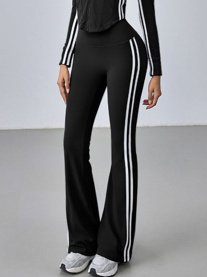 BUYCO Female Solid Color Hip-lift High-waisted Flare Leggings