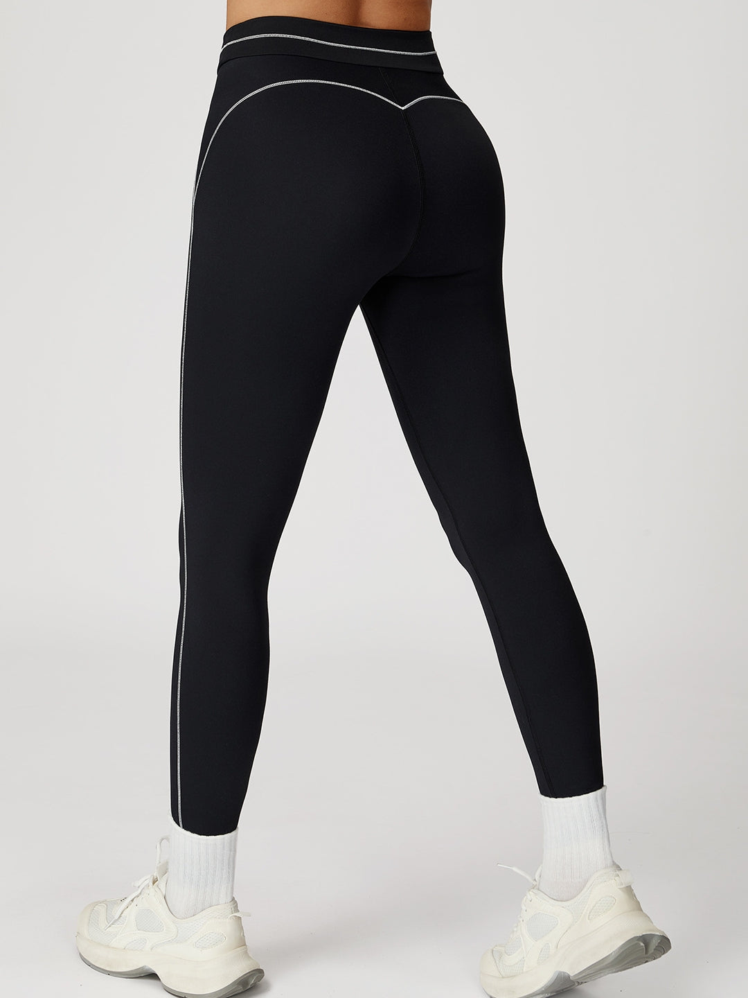 BUYCO Female Contrast Color Stripes Fit Leggings