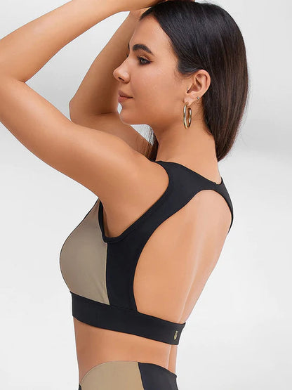 BUYCO Female Contrast Color Backless Tracksuit
