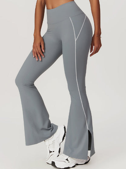 BUYCO Female Flare Hip-lift High-waisted Split Pants
