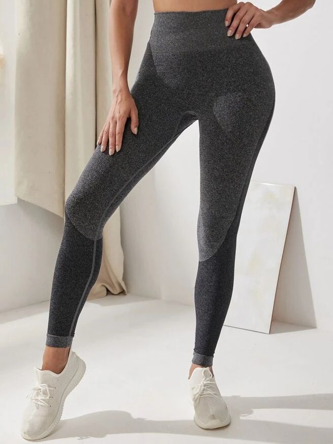 BUYCO Female Seamless Hip-lift Ruched Back Elastic tight Leggings
