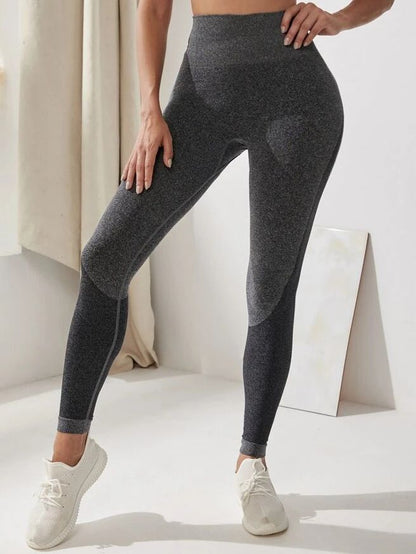 BUYCO Female Seamless Hip-lift Ruched Back Elastic tight Leggings