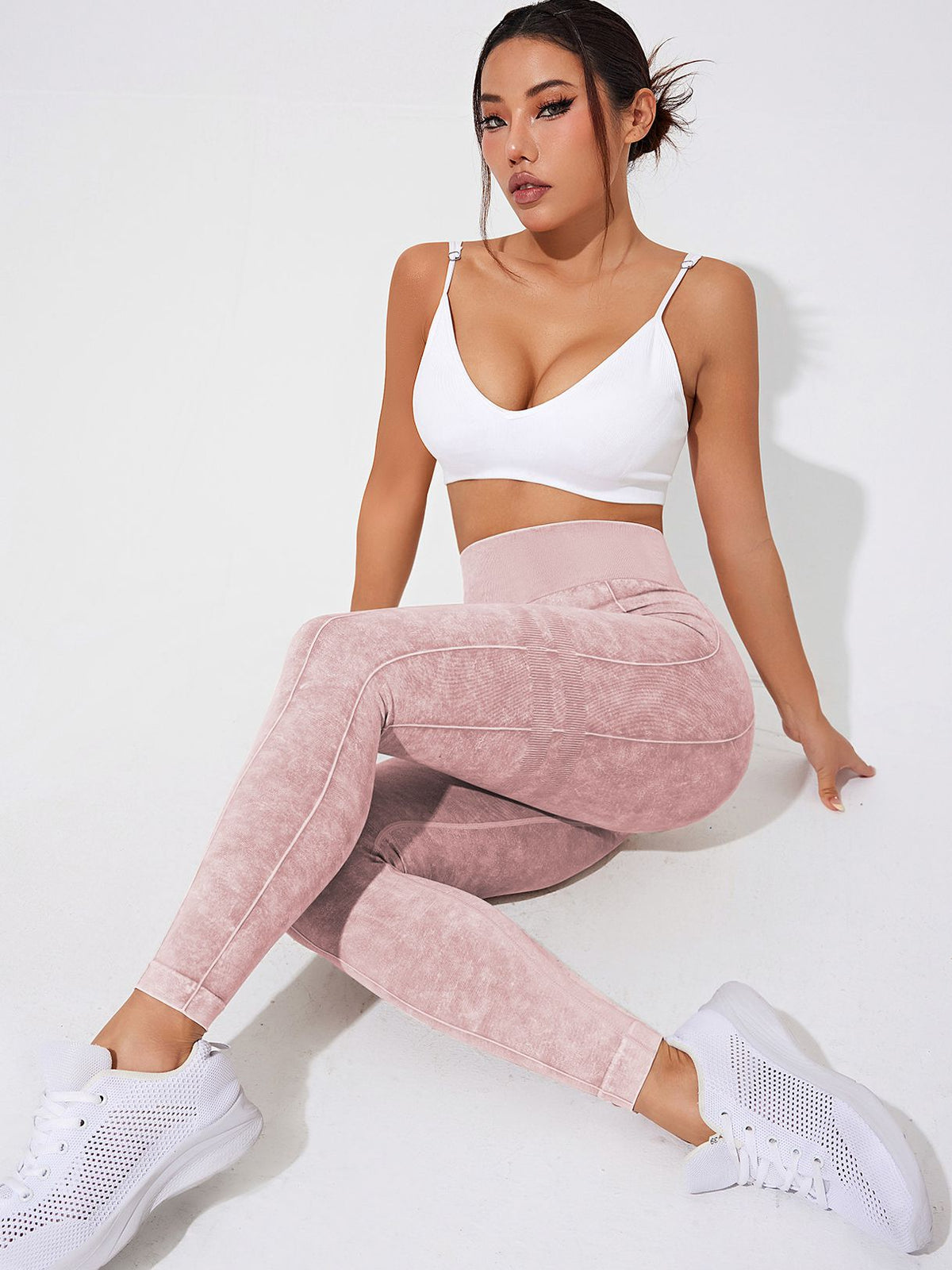 BUYCO Female Denim Elastic Tight Hip-lift Quick Dry Leggings