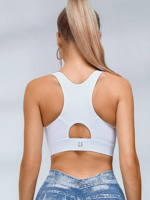 BUYCO Female Zipper High-support Sports Bras