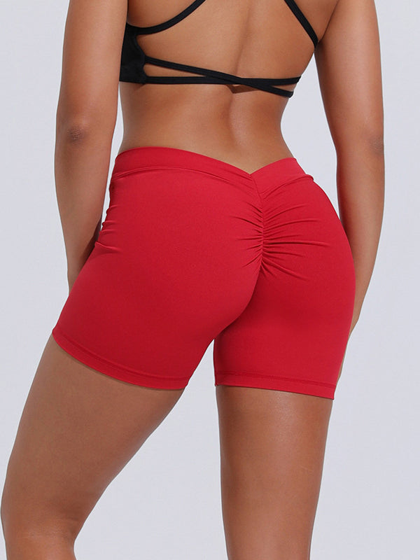 BUYCO Female Deep-V Ruched Back Leggings
