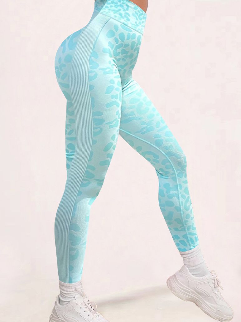 BUYCO Female Leopard Print Ruched Back Legging