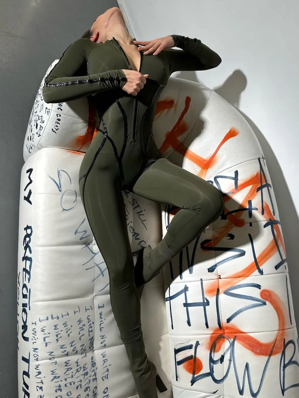 BUYCO Female Trendy Zipper Peach Fit Jumpsuit