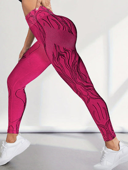 BUYCO Female Natural Texture Seamless Ruched Back Leggings
