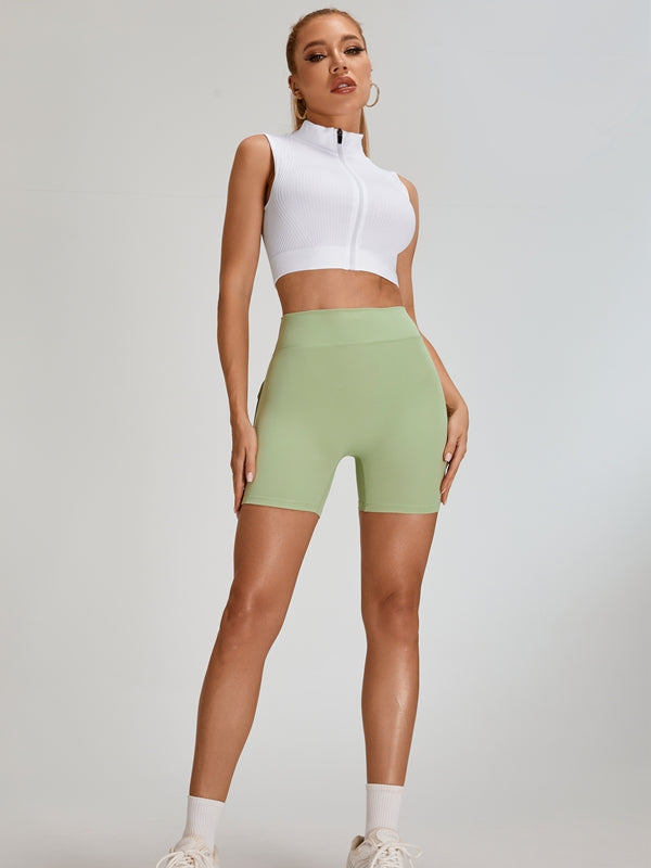 BUYCO Female Deep V Back Pocket Ruched Back Fit Shorts