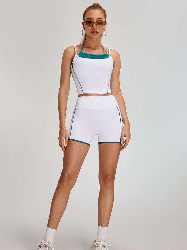 BUYCO Female Contrast Color Backless Tank