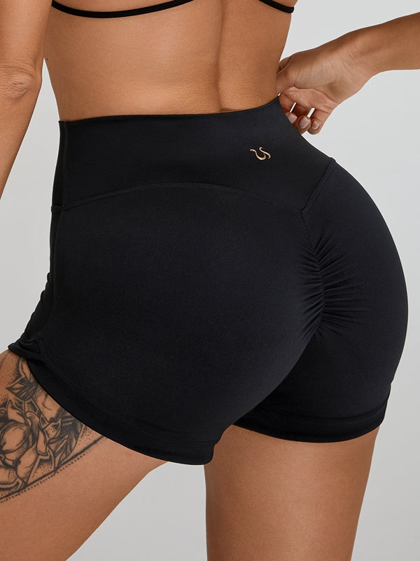 BUYCO Female Ruched Back Cross Back Short Tracksuit