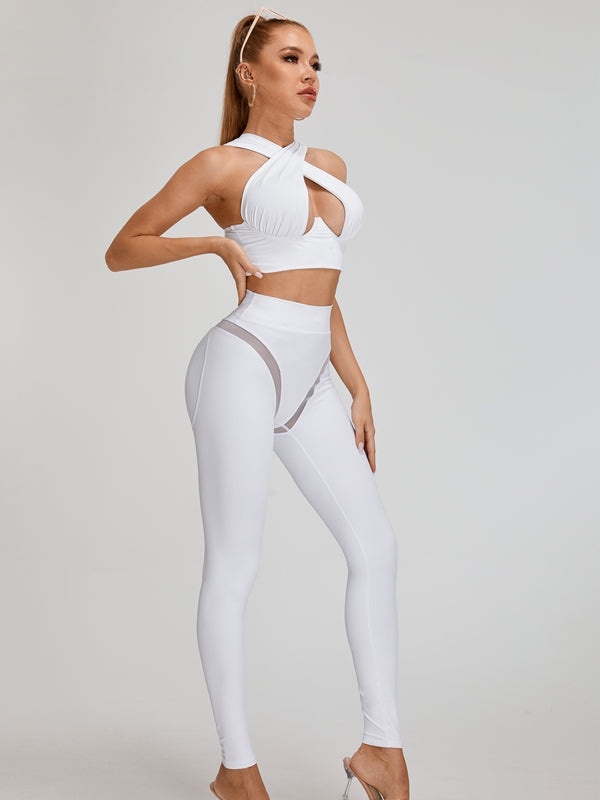 BUYCO Female Super Fitted Unique Mesh Hip-lift Leggings