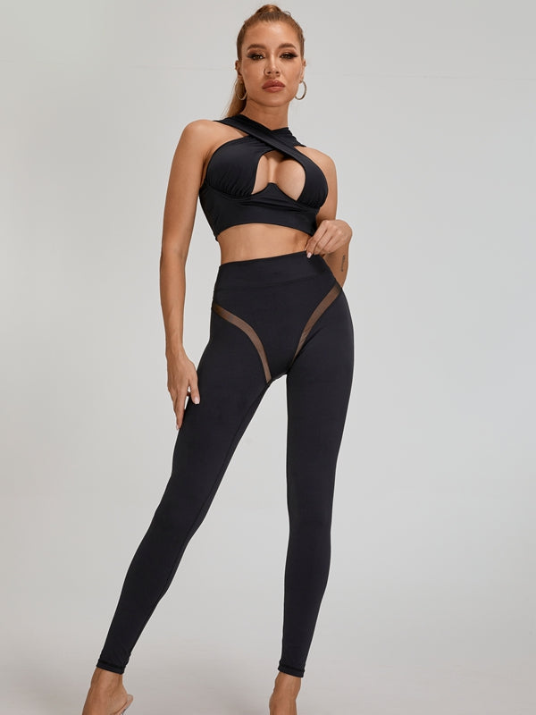 BUYCO Female Super Fitted Unique Mesh Hip-lift Leggings