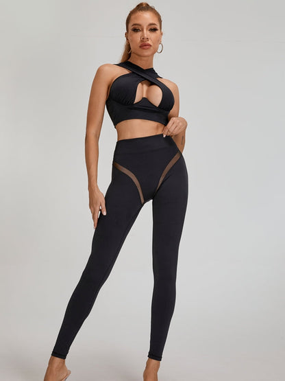 BUYCO Female Super Fitted Unique Mesh Hip-lift Leggings